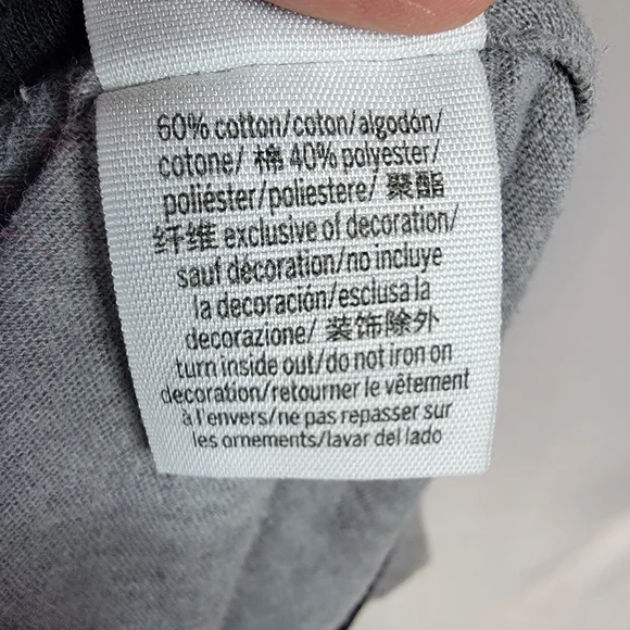 PINK Victoria's Secret Gray and Black Tee - Picture 6 of 8